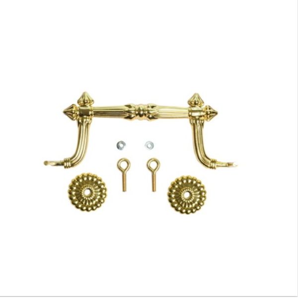 H9011 Europe Style Golden Plastic Outside Metal Casket Hardware