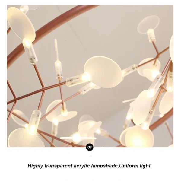 Heracleum chandelier Firefly LED lamp  Heracleum III Pendant（WH-AP-613）
