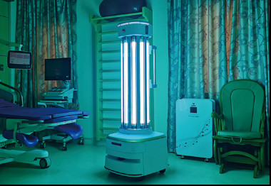 Laboratory Automatic Uv Cleaning Robots Disinfection Obstacle Avoidance