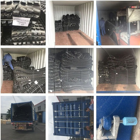 Следы JCB KOMATSU KUBOTA SUMITOMO KOBELCOExcavator ХИТАЧИ резиновые для цепи 300x52.5x84 300*55.5*76*82 230X35X96 резиновой