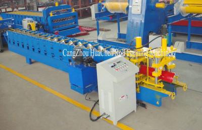 Rolo de aço galvanizado do tampão de Ridge que forma o tipo vitrificado da telha da máquina controle hidráulico