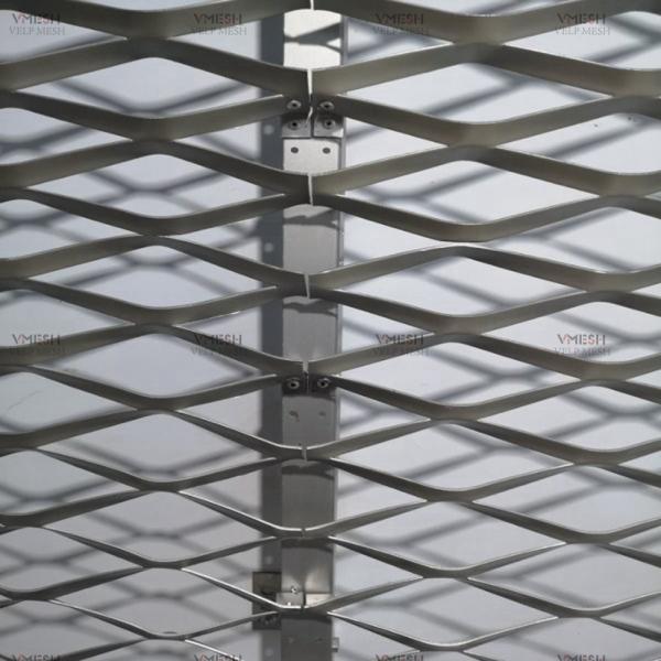Aluminum Expanded Metal Mesh Anodized Powder Coated Custom Colors