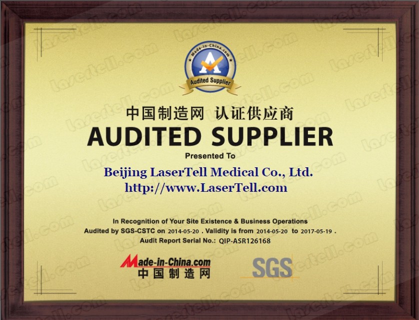 Beijing LaserTell Medical Co., Ltd. Сертификации