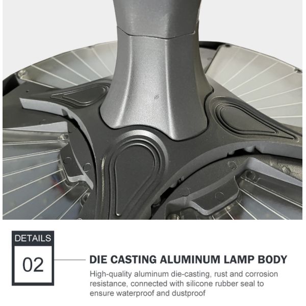 Garden Lamp 30W 3000-6000K IP65 500*500*350MM 5.5KG 140-76MM 3-6M