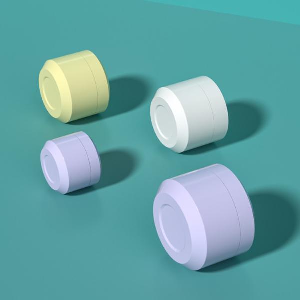 Silk Screen Printing Plastic Containers Incorporating Sturdy PP Collar Material Great for Makeup Packaging Needs like cream hair clay and hair wax