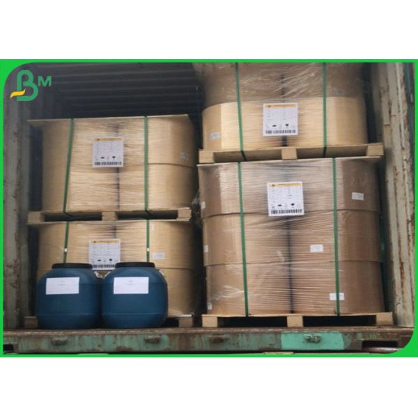 15m m hasta el papel blanco de 600m m 60gsm Bleched MG Kraft para la paja de papel material