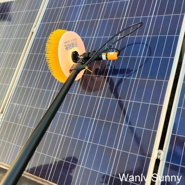 Solar Panel Tools Lithium Powered Single Head Rotating Brush with Brush-Less Motor Driven
