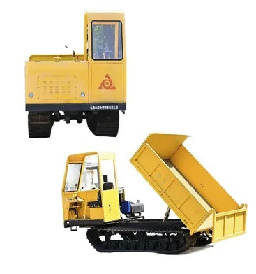 Self Loading Construction Machinery 4 Tons 37kw 2200R/Min Engine Power GF4000 Tracked Dumper Palm Farm Dump Transporter Popular in Indonesia