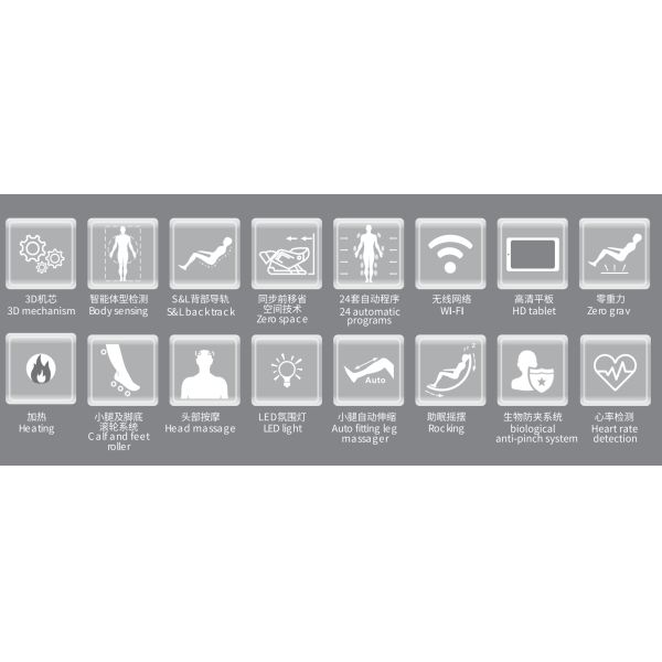 135cm SL Track 4D Massage Chair One Click Forward Space Saving