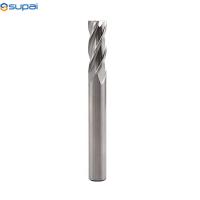 4 flûtes HSS Fin de moulin Routeur plat Bit M42 acier au carbone CNC fraiseuses