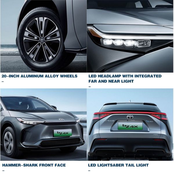 JOY Coche eléctrico 2024 FAW To-yota BZ4X Batería de larga autonomía Coches eléctricos NEDC 550 Velocidad máxima 160 Km/h