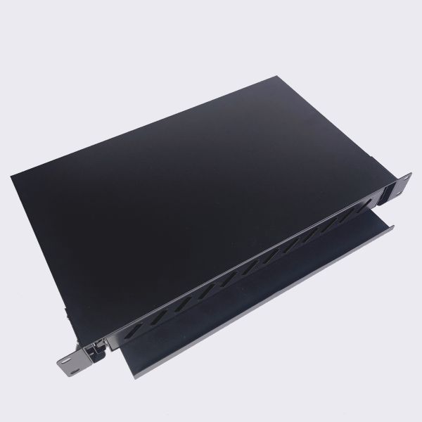 порты 1U 12 коробка замка для канатов оптического волокна SC пульта временных соединительных кабелей 19 дюймов двухшпиндельная