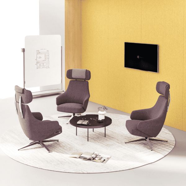 Ergonomic Recliner Chair Fabric Upholstered Modern Lounge Seating Comfortable High Back DOHA