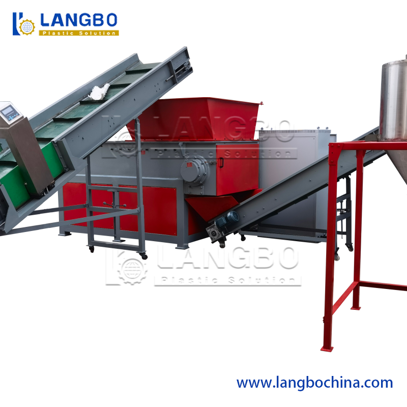 Single Shaft Shredding Machine for Plastic Film, Fabric, Foam Polyethylene and Waste Foam Shredder Machine