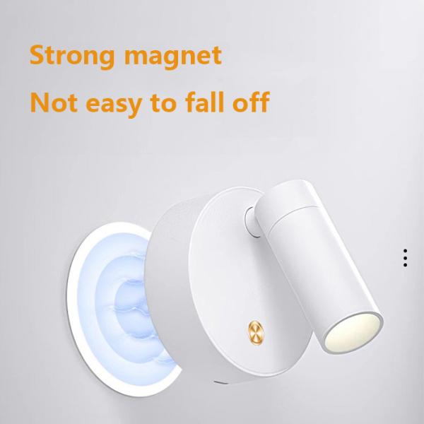Ac Abs Battery LED Wall Lamp 2w For Charging No Wire Connection 24lm Brightess