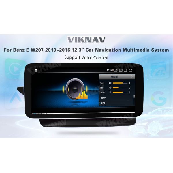 Viknav 12.3 дюймовое радио для автомобилей с Android для Mercedes Benz E W207 2010-2016 GPS навигация DVD мультимедийный проигрыватель ((NTG4.0)