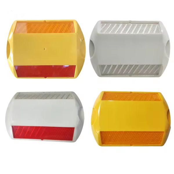 ABS Cat Eye Road Stud Waterproof White Yellow Red Blue Green For Drivers