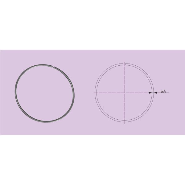 SS304 ISO Split Retainer Ring For ISO Rotatable Flange