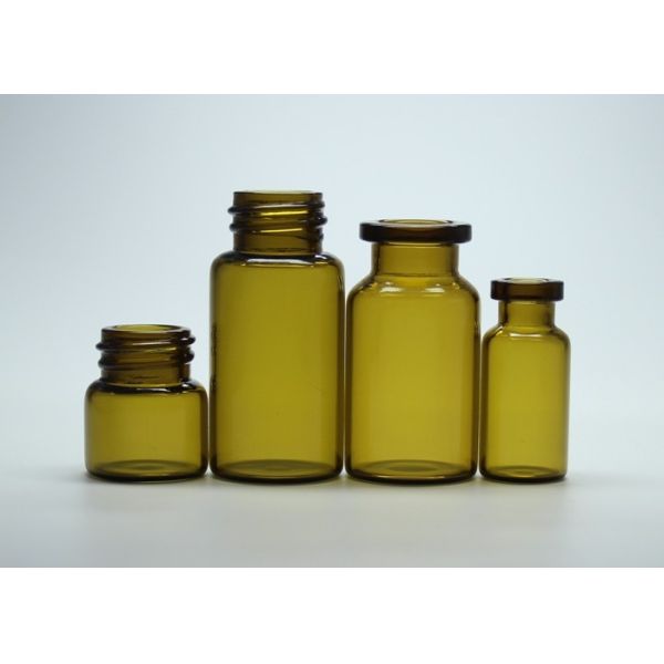 Various Specifications Brown Glass Tube Vials For Medicinal or Cosmetic