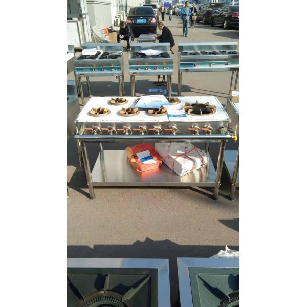 stainless steel kitchen oven worked by nature gas 2000mmx600mmx800mm stainless steel 201