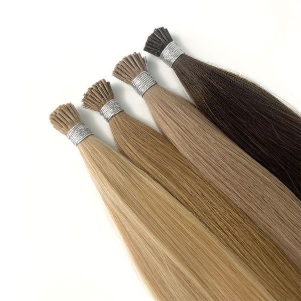 Raw Virgin Cuticle Aligned Indian Human Hair I-Tip Tips for Long-Lasting Results
