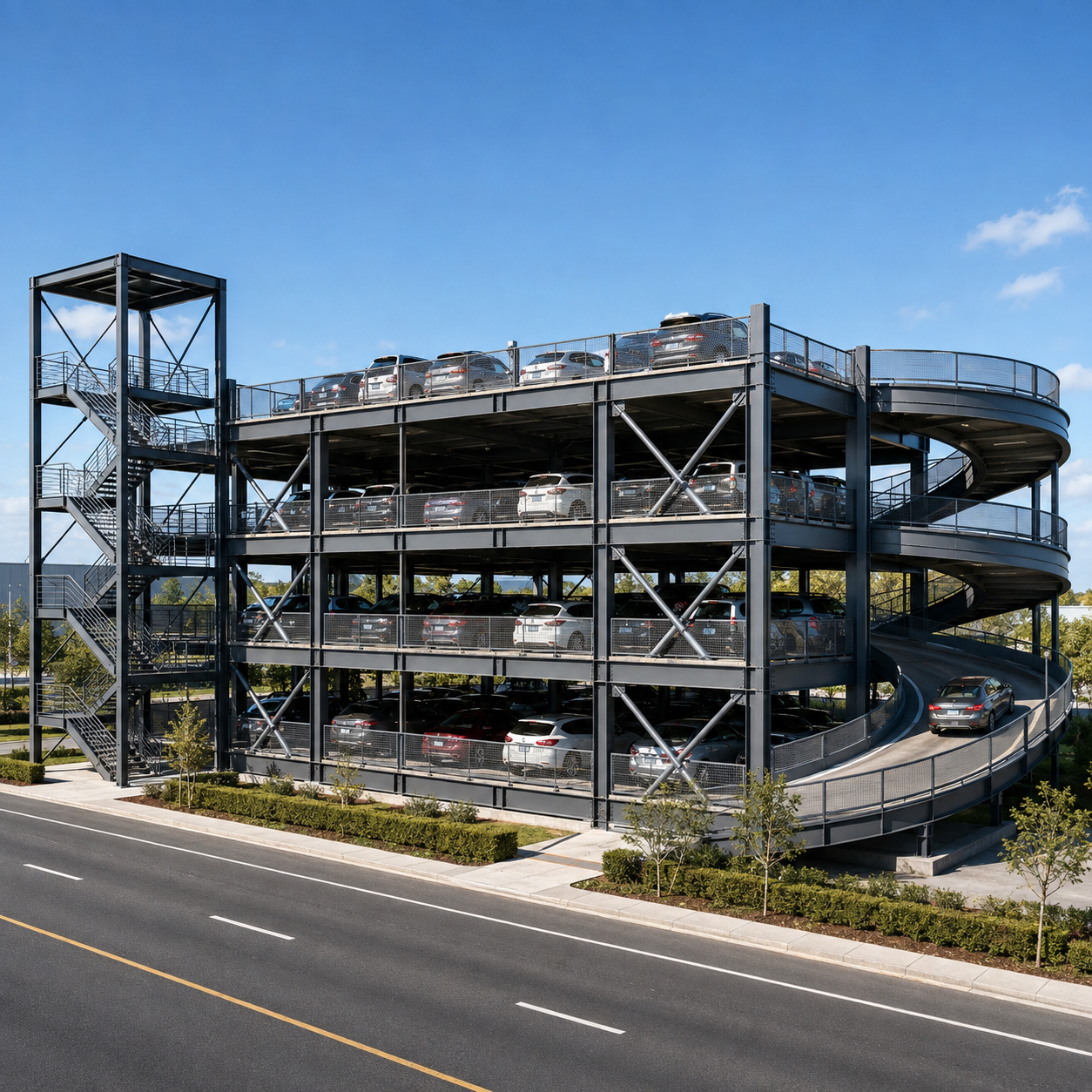 Steel Parking Structures