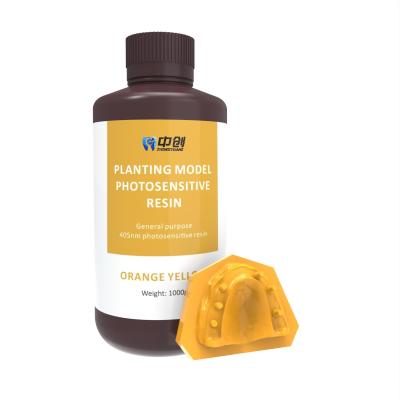 Modelo de plantação de resina dentária 3d de alta precisão Resina fotossensível de costa D80