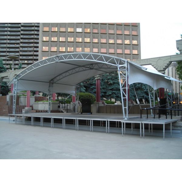 ronda de cristal portátil móvil de la decoración de la etapa 750kg/Sqm para la boda