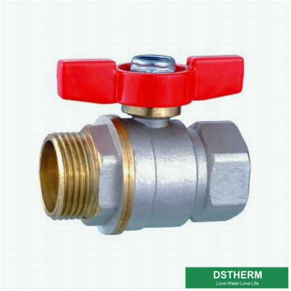 CW617N forjou a borboleta de bronze da válvula de bola segura a válvula de bola de bronze rosqueada fêmea masculina