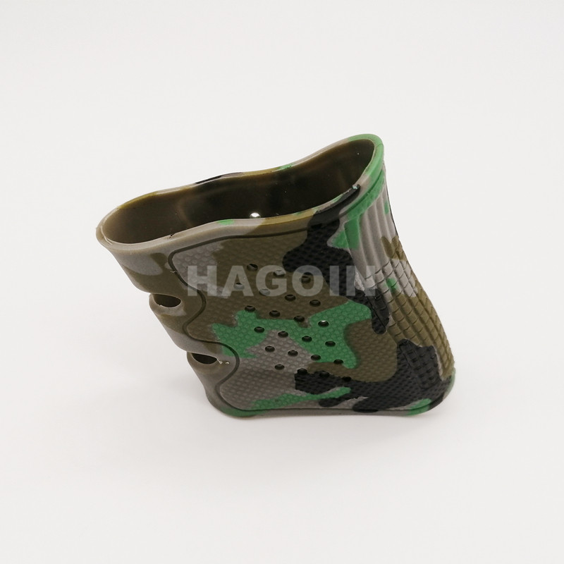 Camouflage Silicone Rubber Grip Customized Color Green Rubber Grip Sleeve