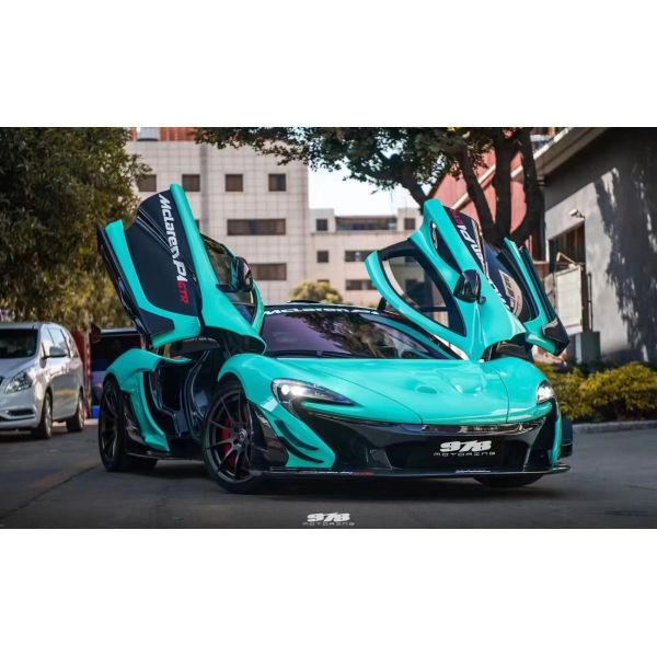 For McLaren P1 Body Kit   P1 Upgraded GTR Style Front and Rear Bumper Spoilers Carbon Fiber Body Kit