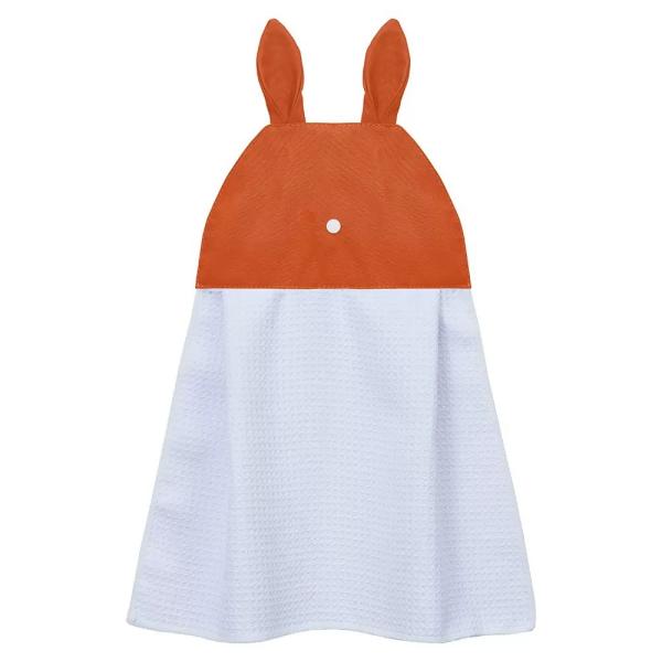Creative Waffle Polyester Hand Towels For Sublimation With Rabbit Ear