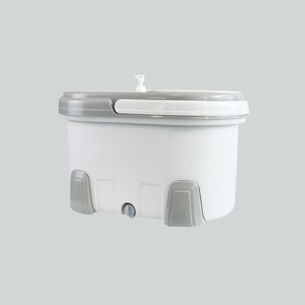 360 Rotary Microfiber Spin Mops And Buckets  Steel Pole With Double Drive Bucket Hands Free