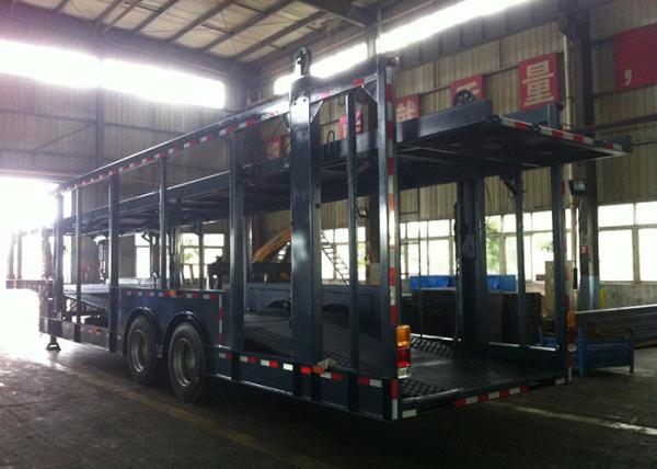Auto Transport Commercial Car Carrier Trailer 8 Cars 8 Piece Leaf Spring Double Decker