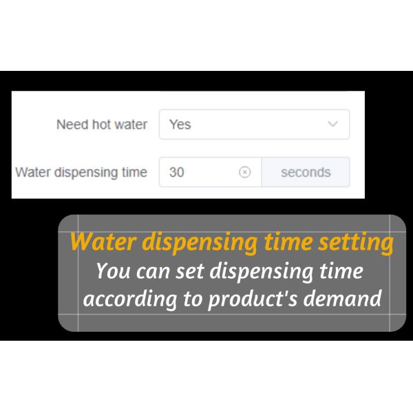 Máquina de venda automática esperta do chá imediato do copo com sistema de fonte fervido da água
