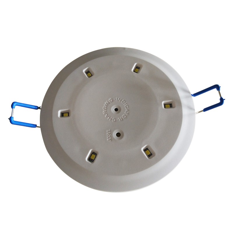 Recessed LED Emergency Ceiling Light 3.6V Ni-Cd Battery Steel Casing IP20 L117N