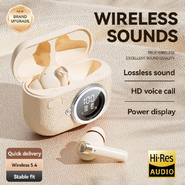 Wireless Earphones Bluetooth 5.4 ANC Earphone F10 Speaker 300mAh Case Type-C Fast Charging Brown Complexion Green