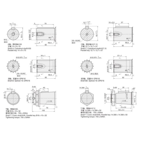 BMV / 10K Series / OMV 630 Hydraulic Motor , Heavy Duty Orbit Hydraulic Motor