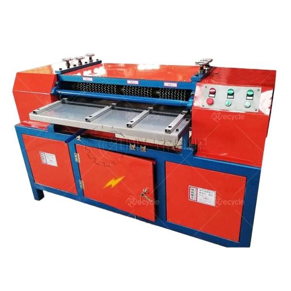 Red Waste Aluminum Copper Radiator Separator Machine AC Radiator Peeling Machine
