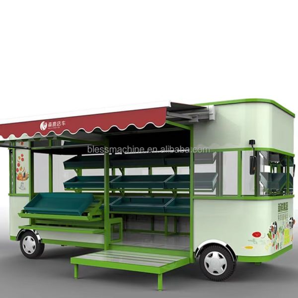 2024 Most Popular Multi-functional Electric Powered Mobile Snack Cart with Customized Size