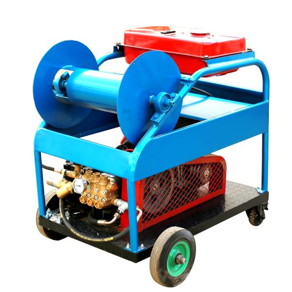 Electric 15KW Water Jet Sewer Cleaning Machine 50L/Min With  Pipe Cleaning Nozzles