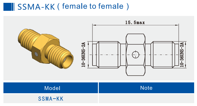 Mini SMA Jack to Mini SMA Jack RF Coaxial Adapters Using for Wireless Communication