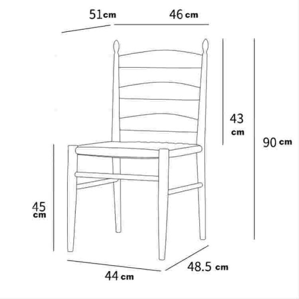 Nordic Modern Wood Chair for Restaurant Business Solid Wood Dining Chair