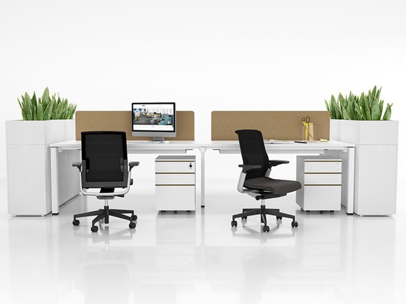 IKE Series Open Plan Workstation Steel Wood Commercial Modular Desks