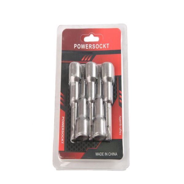 Not Rated Class CRV Material 6.35 Hexagon 10mm*65mm*5PC Strong Magnetic Nut Driver Set