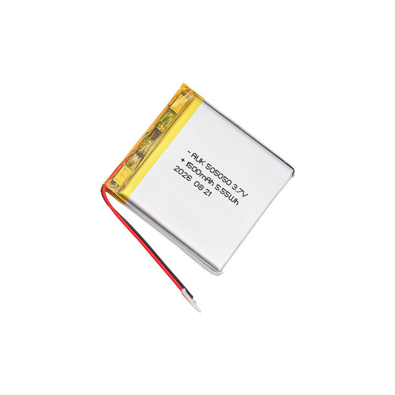 Polymer Lithium Battery 505050 3.7V 1500mAh For Air Purifiers Cooling Vests And Smart Makeup Mirrors