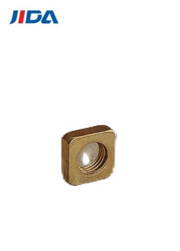 IATF 16949 Lead Free square Copper Bolt Nut M3 Coupling Nut 1.5mm×4.6mm