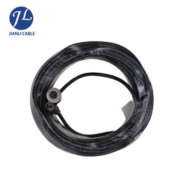 Waterproof 4 Pin Aviation Truck Trailer Connect Cable For Backup Camera System