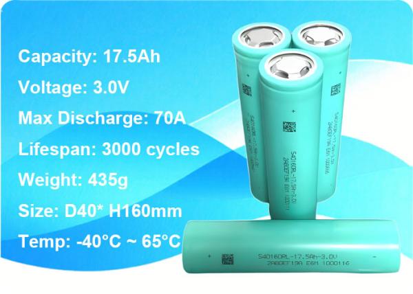 S40160L175QN350 Sodium Battery 3V 17.5Ah 3000 Cycles