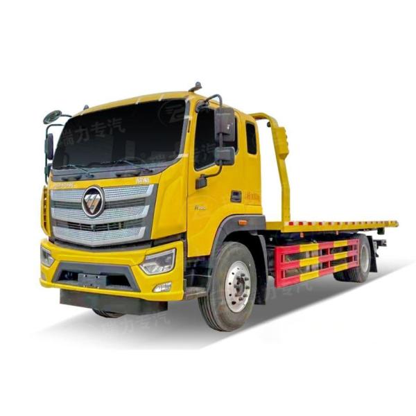 Foton 4X2 Flatbed Towing Truck , 4ton Underlift Tow Truck Logo Customized